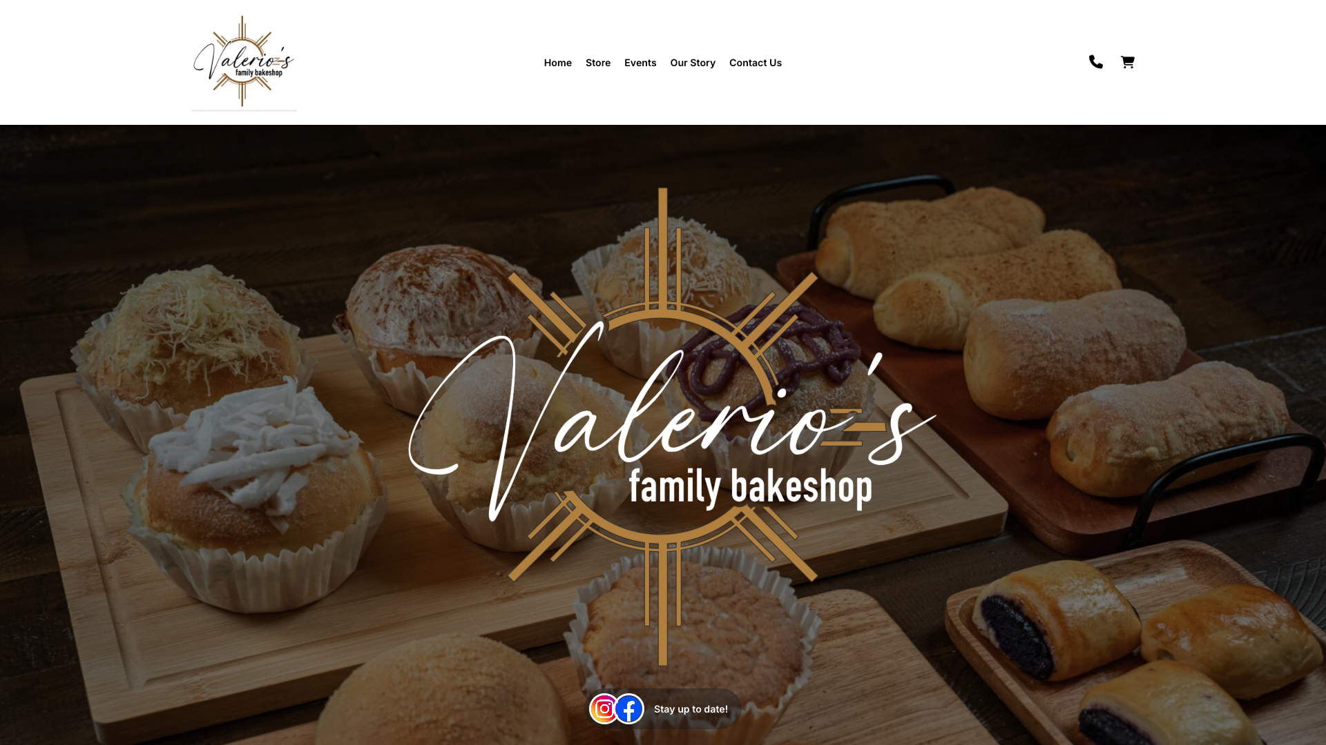 Valerio’s Family Bakeshop Website